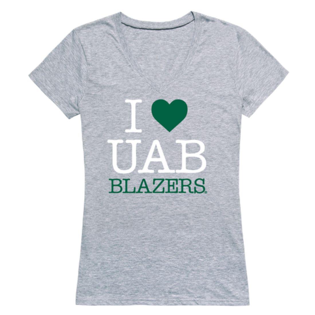 I Love UAB University of Alabama at Birmingham Blazers Womens T-Shirt-Campus-Wardrobe