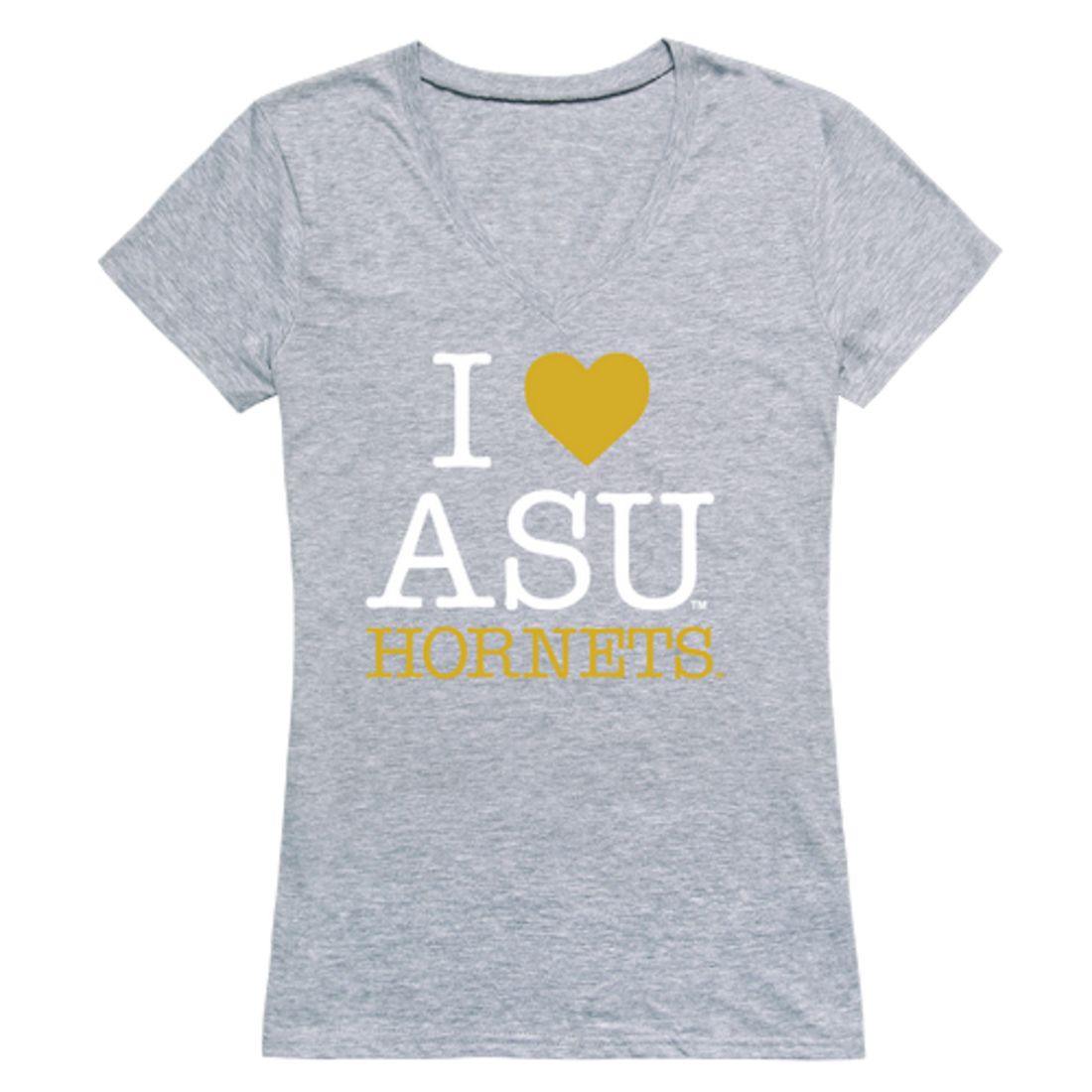 I Love ASU Alabama State University Hornets Womens T-Shirt-Campus-Wardrobe