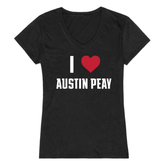 I Love APSU Austin Peay State University Governors Womens T-Shirt-Campus-Wardrobe