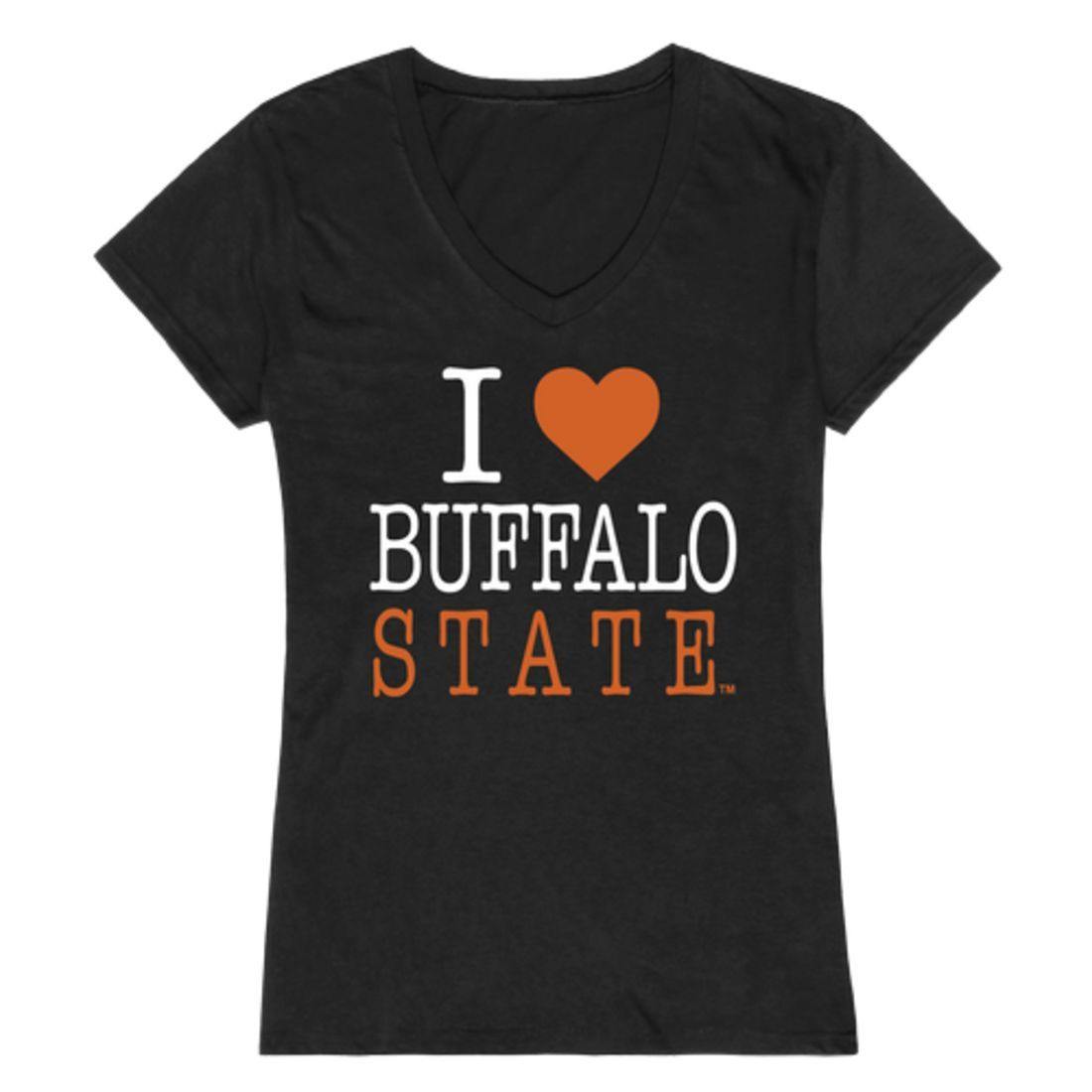 I Love SUNY Buffalo State College Bengals Womens T-Shirt-Campus-Wardrobe