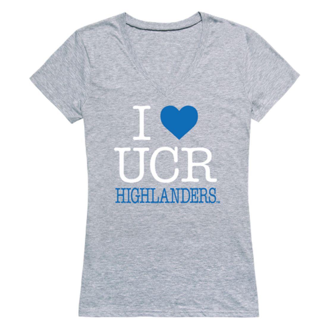 I Love University of California UC Riverside The Highlanders Womens T-Shirt-Campus-Wardrobe