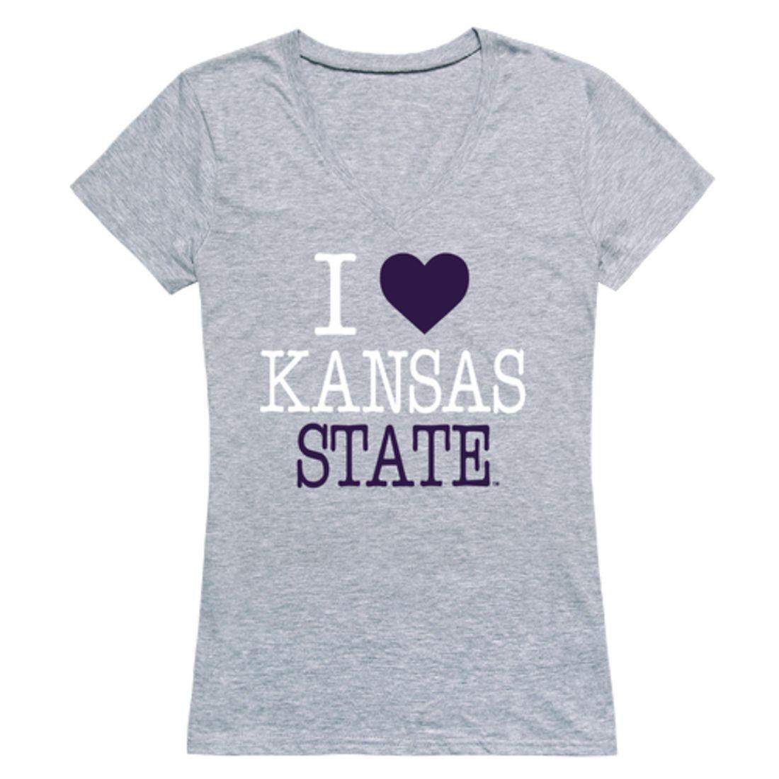I Love KSU Kansas State University Wildcats Womens T-Shirt-Campus-Wardrobe
