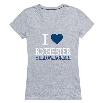 I Love University of Rochester Yellowjackets Womens T-Shirt-Campus-Wardrobe