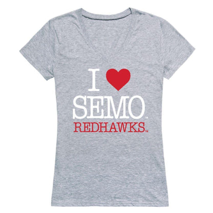 I Love SEMO Southeast Missouri State University Redhawks Womens T-Shirt-Campus-Wardrobe