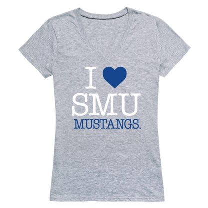 I Love SMU Southern Methodist University Mustangs Womens T-Shirt-Campus-Wardrobe