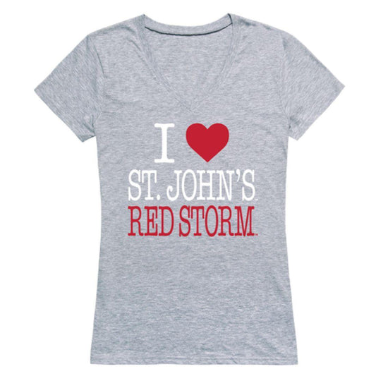 I Love St. John's University Red Storm Womens T-Shirt-Campus-Wardrobe
