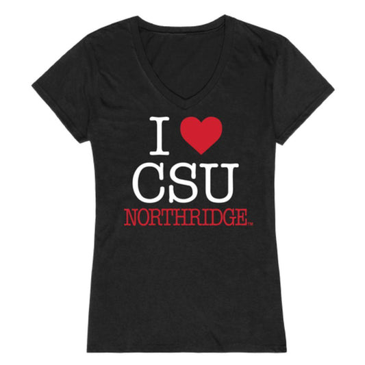 I Love CSUN California State University Northridge Matadors Womens T-Shirt-Campus-Wardrobe