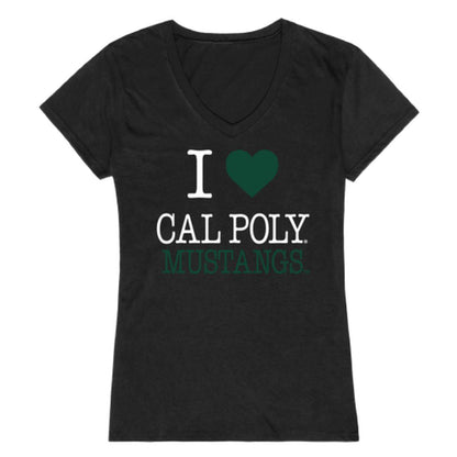 I Love Cal Poly California Polytechnic State University Mustangs Womens T-Shirt-Campus-Wardrobe