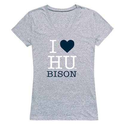 I Love Howard University Bison Womens T-Shirt-Campus-Wardrobe