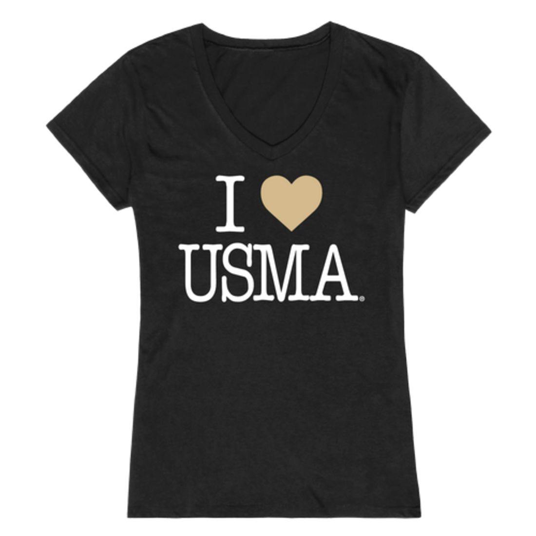 I Love USMA United States Military Academy West Point ArmyNights Womens T-Shirt-Campus-Wardrobe