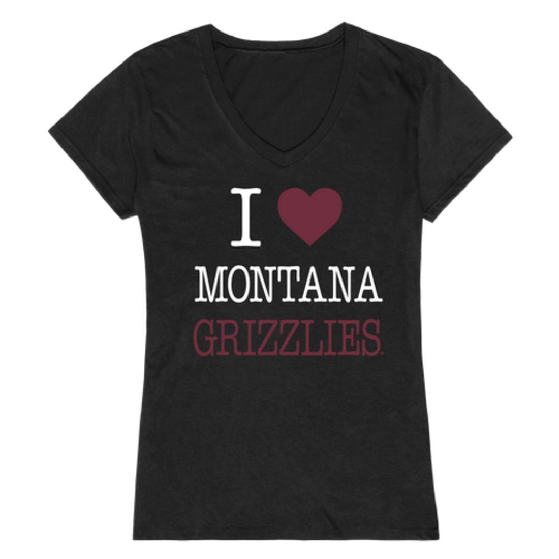 I Love UM University of Montana Grizzlies Womens T-Shirt-Campus-Wardrobe