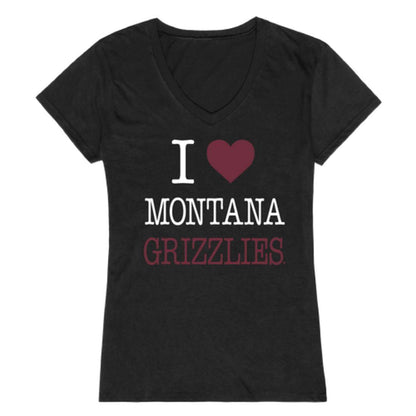 I Love UM University of Montana Grizzlies Womens T-Shirt-Campus-Wardrobe