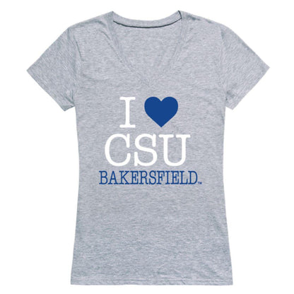 I Love CSUB California State University Bakersfield Roadrunners Womens T-Shirt-Campus-Wardrobe