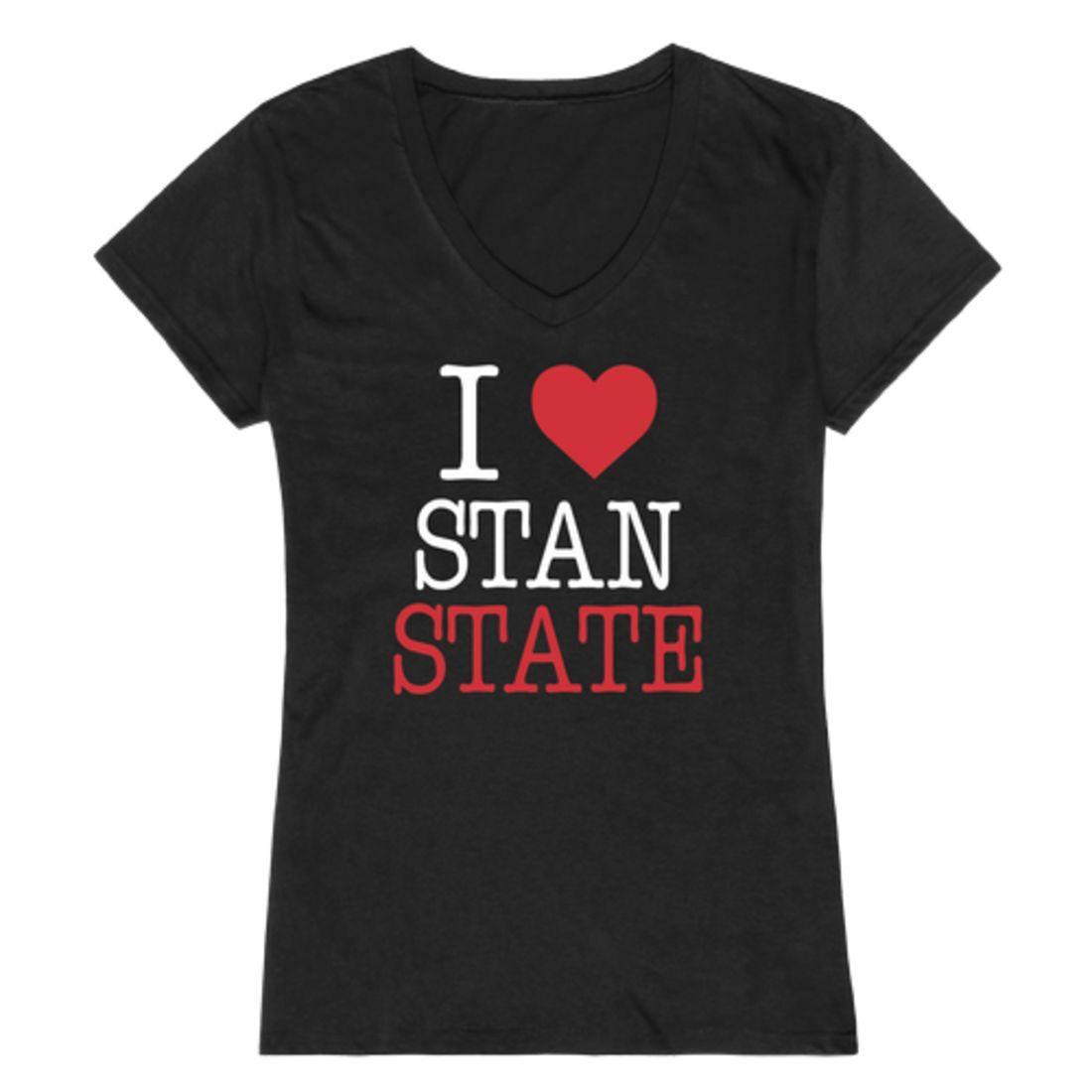 I Love CSUSTAN California State University Stanislaus Warriors Womens T-Shirt-Campus-Wardrobe