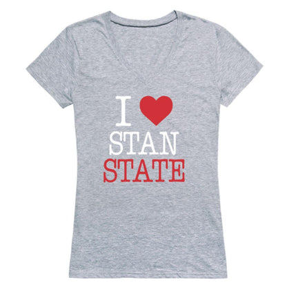 I Love CSUSTAN California State University Stanislaus Warriors Womens T-Shirt-Campus-Wardrobe