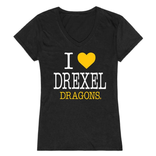 I Love Drexel University Dragons Womens T-Shirt-Campus-Wardrobe