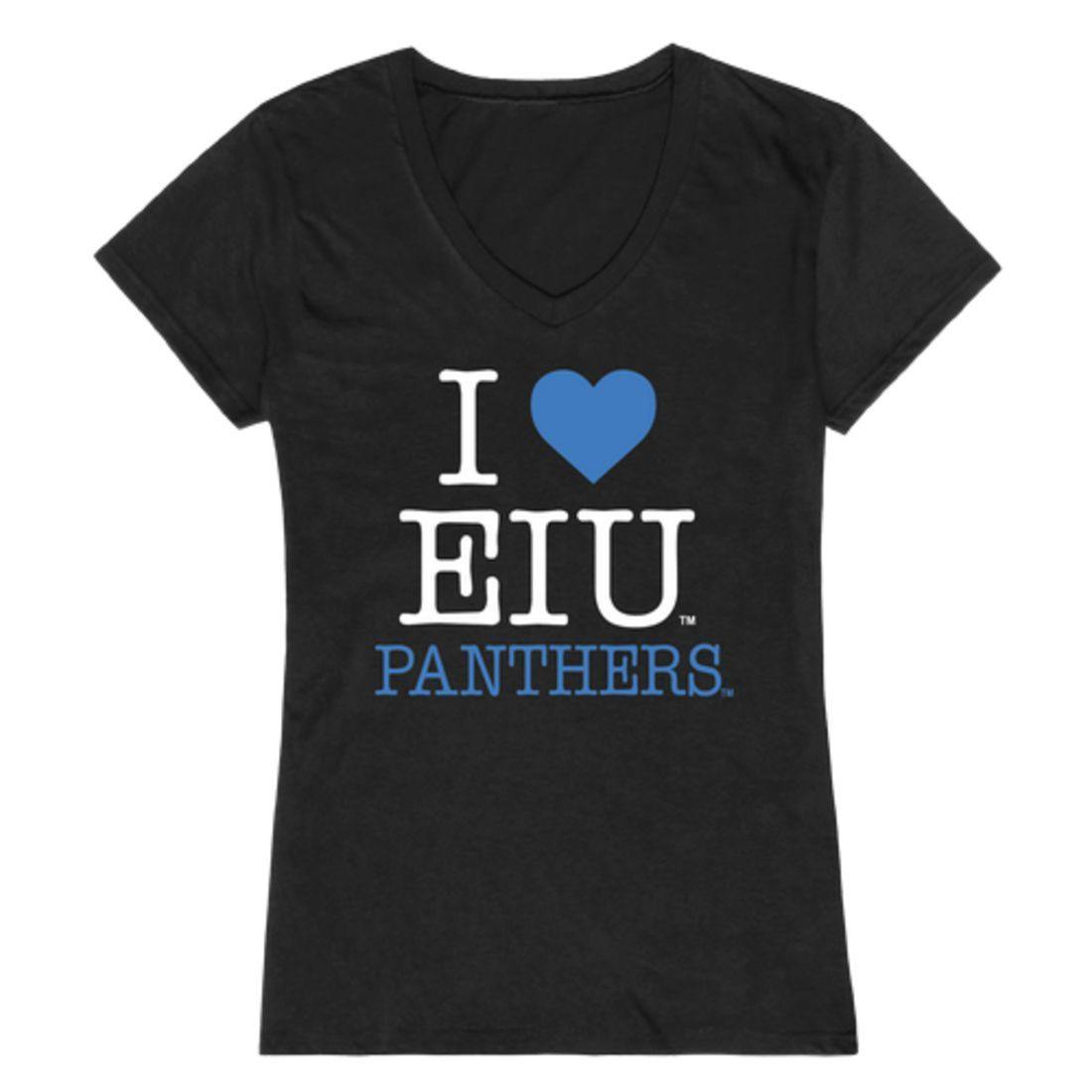 I Love EIU Eastern Illinois University Panthers Womens T-Shirt-Campus-Wardrobe