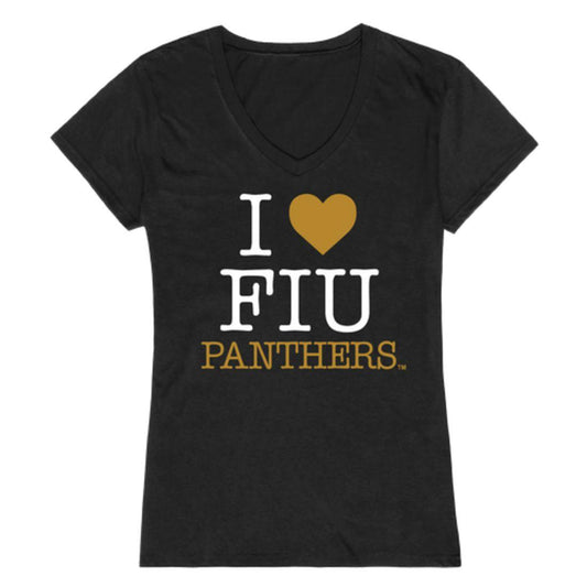 I Love FIU Florida International University Panthers Womens T-Shirt-Campus-Wardrobe