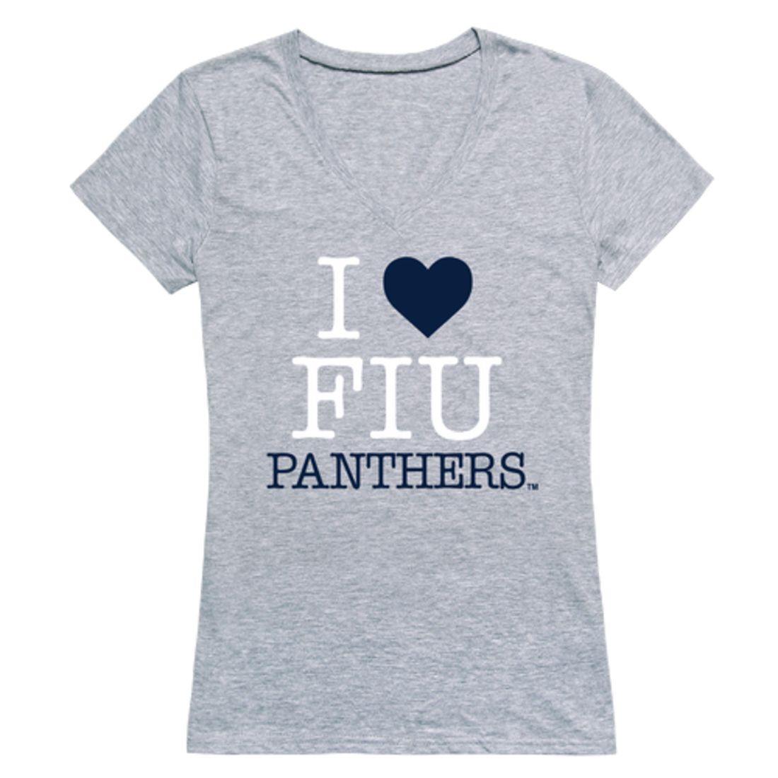 I Love FIU Florida International University Panthers Womens T-Shirt-Campus-Wardrobe