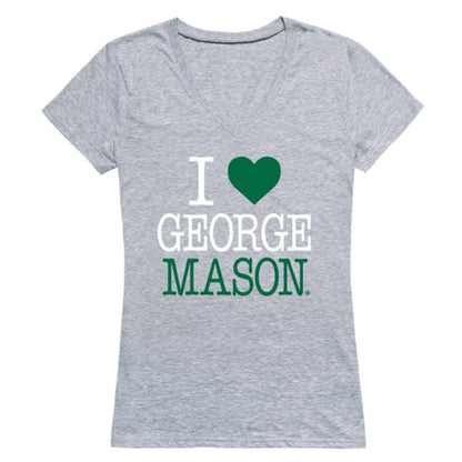 I Love GMU George Mason University Patriots Womens T-Shirt-Campus-Wardrobe