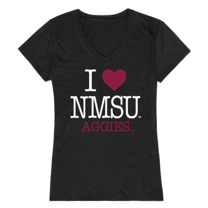 I Love NMSU New Mexico State University Aggies Womens T-Shirt-Campus-Wardrobe
