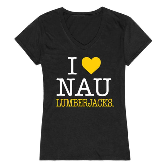 I Love NAU Northern Arizona University Lumberjacks Womens T-Shirt-Campus-Wardrobe