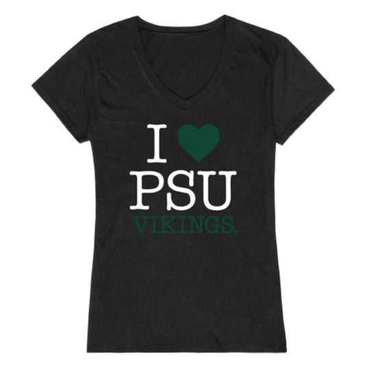 I Love PSU Portland State University Vikings Womens T-Shirt-Campus-Wardrobe