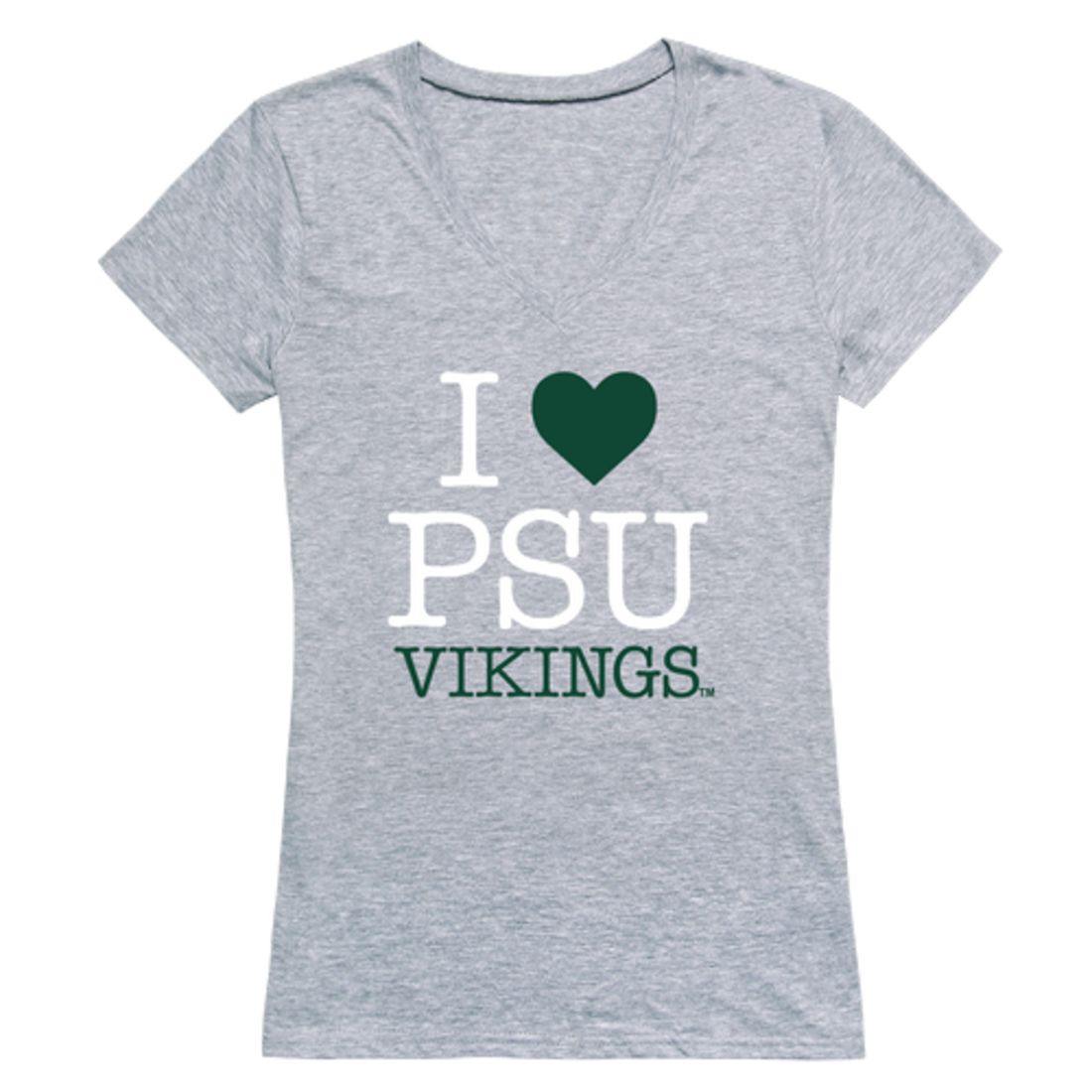 I Love PSU Portland State University Vikings Womens T-Shirt-Campus-Wardrobe