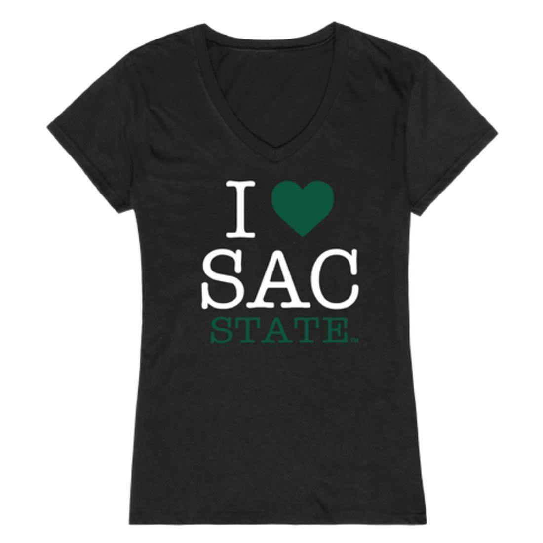 I Love Sacramento State Hornets Womens T-Shirt-Campus-Wardrobe