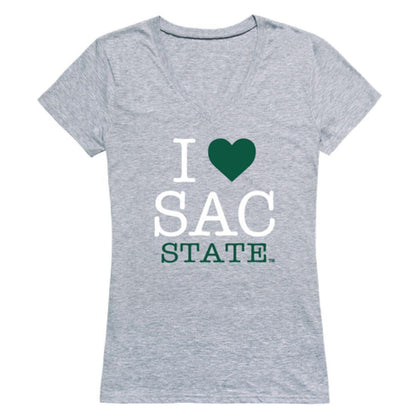 I Love Sacramento State Hornets Womens T-Shirt-Campus-Wardrobe