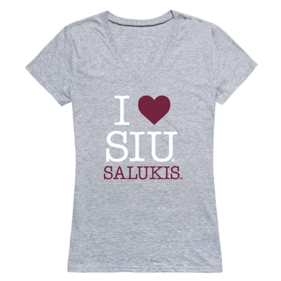 I Love SIU Southern Illinois University Salukis Womens T-Shirt-Campus-Wardrobe