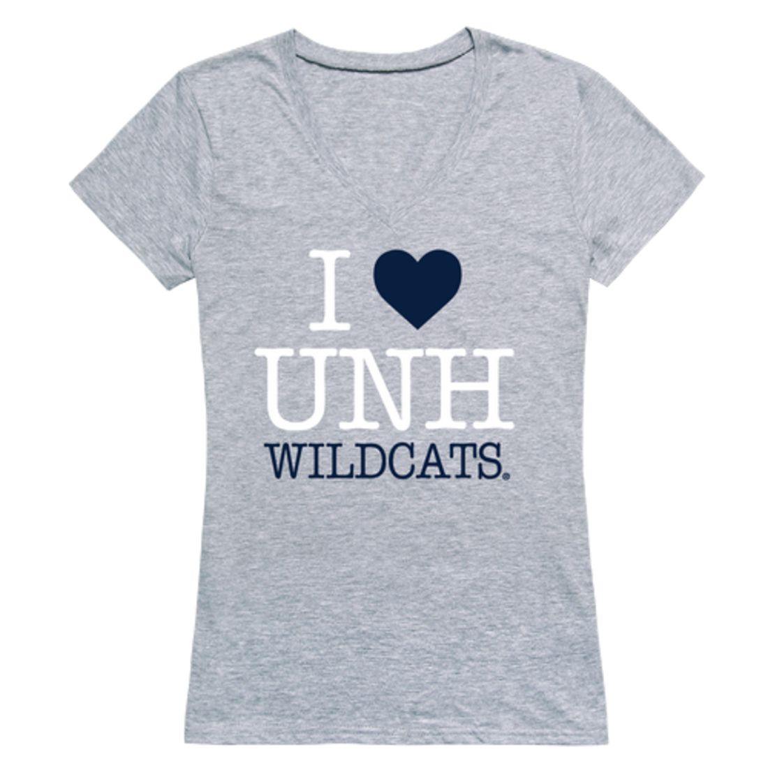 I Love UNH University of New Hampshire Wildcats Womens T-Shirt-Campus-Wardrobe