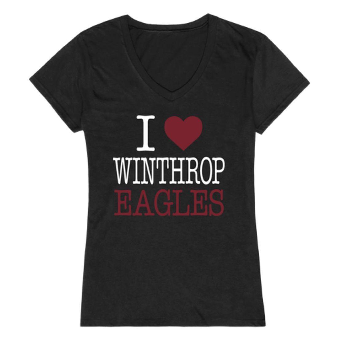 I Love Winthrop University Eagles Womens T-Shirt-Campus-Wardrobe