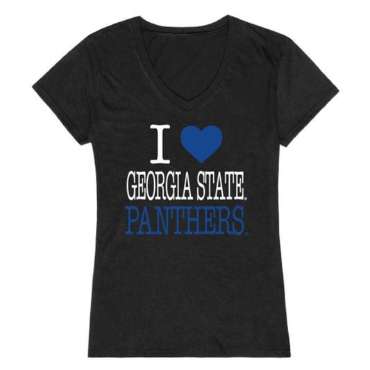 I Love GSU Georgia State University Panthers Womens T-Shirt-Campus-Wardrobe