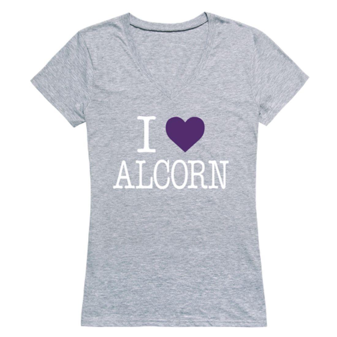 I Love Alcorn State University Braves Womens T-Shirt-Campus-Wardrobe