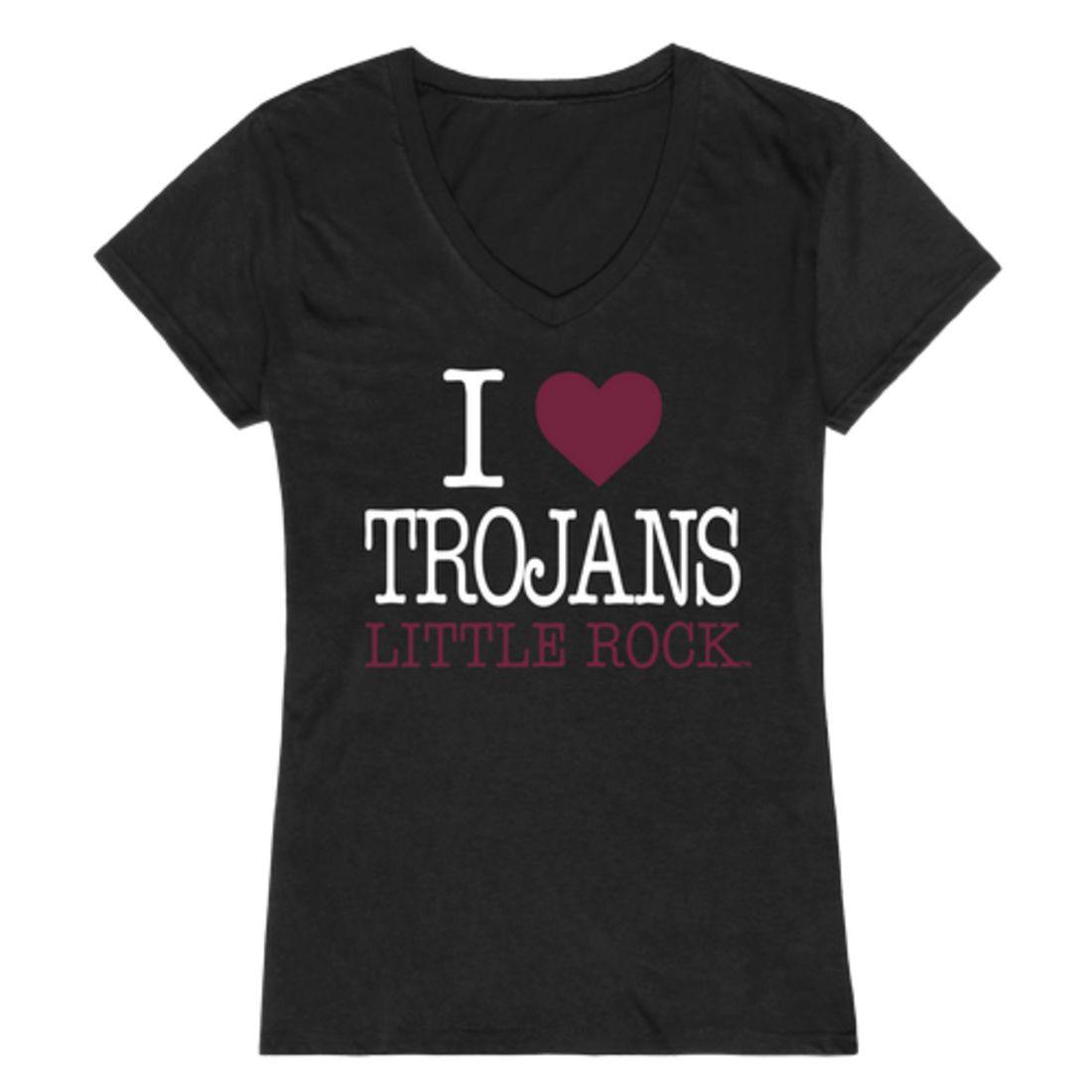 I Love Arkansas at Little Rock Trojans Womens T-Shirt-Campus-Wardrobe