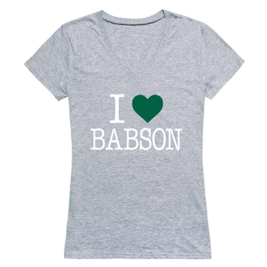 I Love Babson College Beavers Womens T-Shirt-Campus-Wardrobe