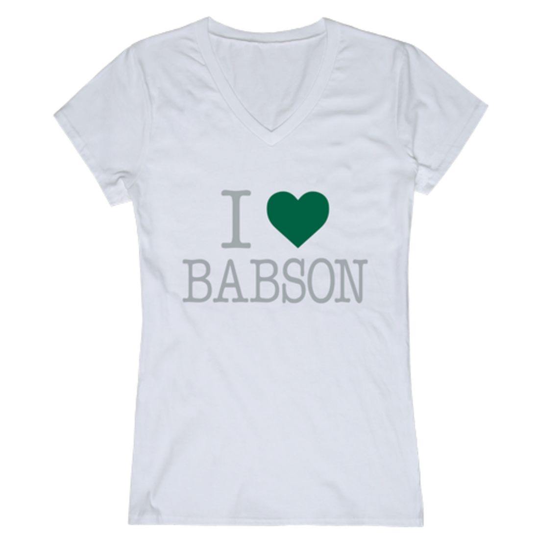 I Love Babson College Beavers Womens T-Shirt-Campus-Wardrobe