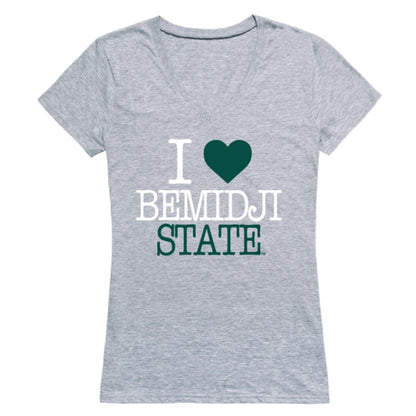 I Love BSU Bemidji State University Beavers Womens T-Shirt-Campus-Wardrobe