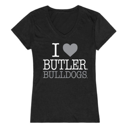 I Love Butler University Bulldog Womens T-Shirt-Campus-Wardrobe