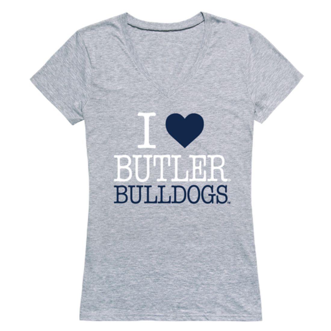 I Love Butler University Bulldog Womens T-Shirt-Campus-Wardrobe