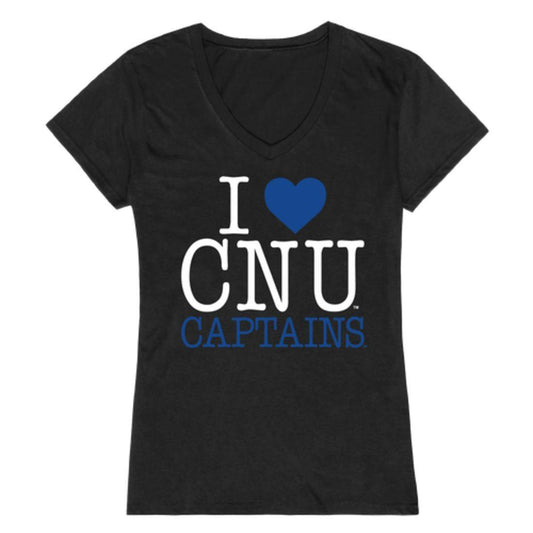 I Love CNU Christopher Newport University Captains Womens T-Shirt-Campus-Wardrobe