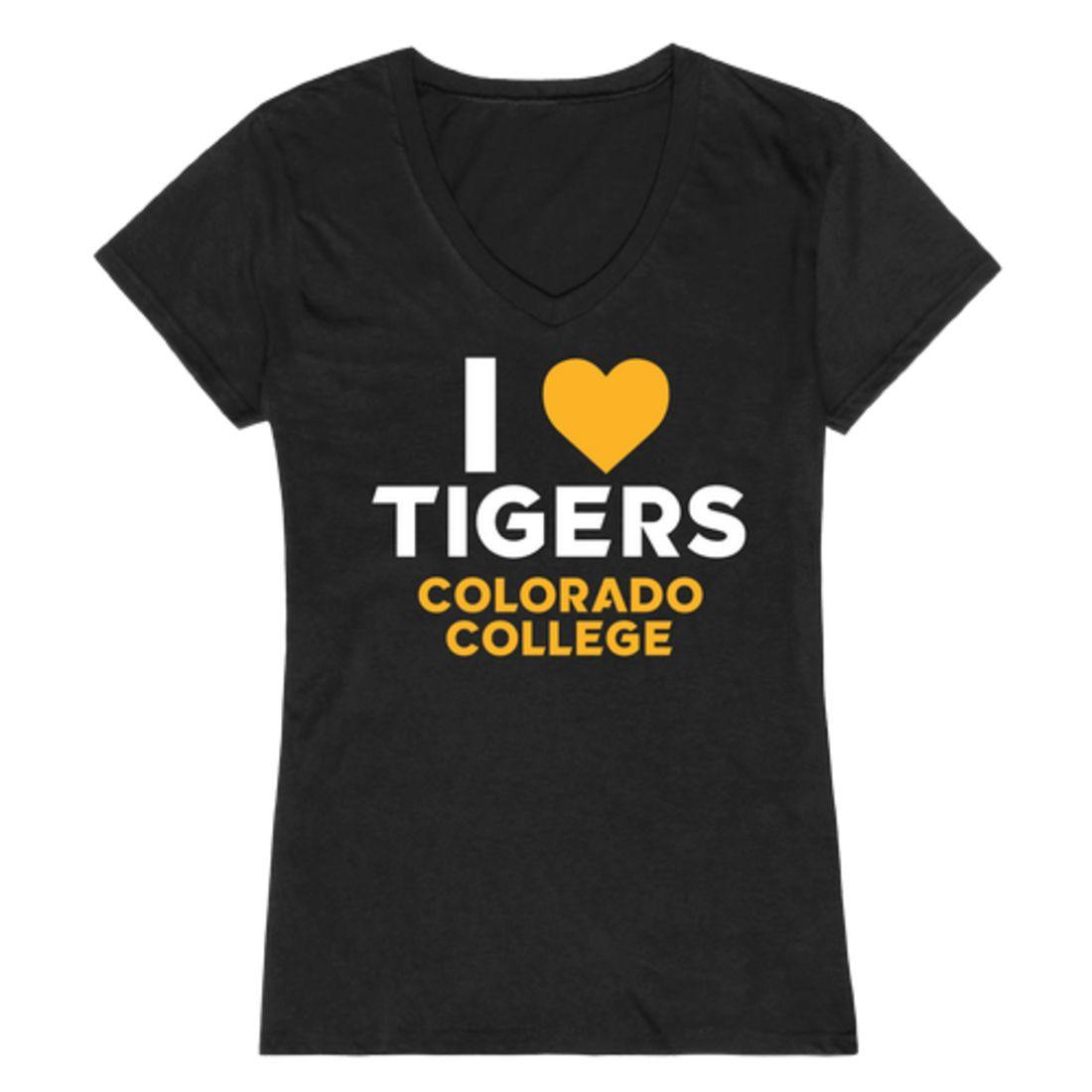 I Love Colorado College CC Tigers Womens T-Shirt-Campus-Wardrobe