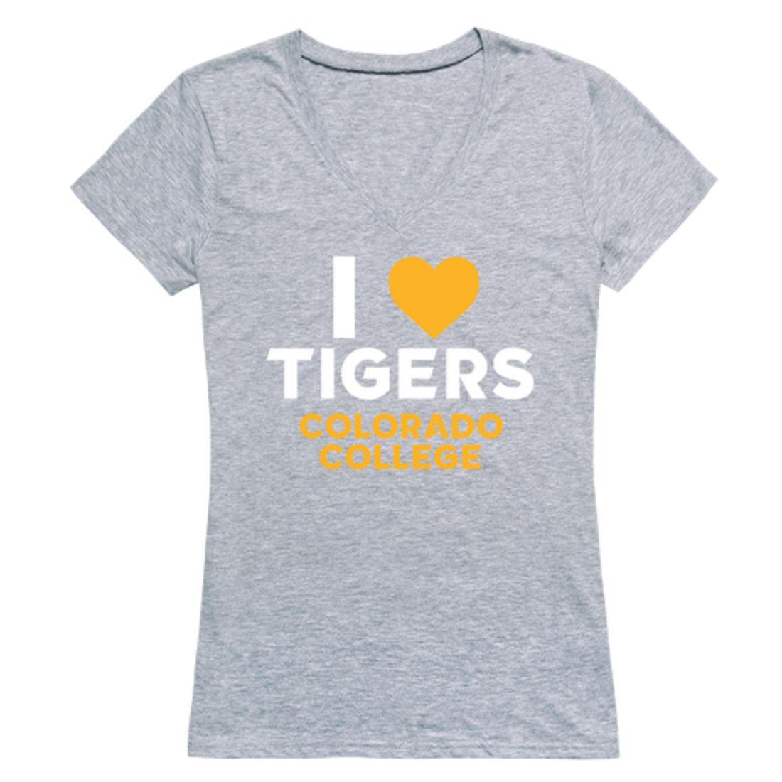 I Love Colorado College CC Tigers Womens T-Shirt-Campus-Wardrobe