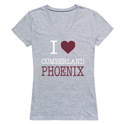 I Love Cumberland University Phoenix Womens T-Shirt-Campus-Wardrobe