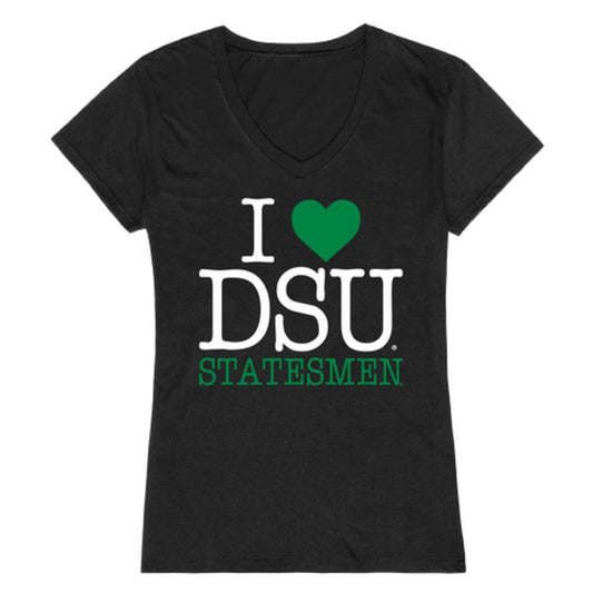 I Love DSU Delta State University Statesmen Womens T-Shirt-Campus-Wardrobe
