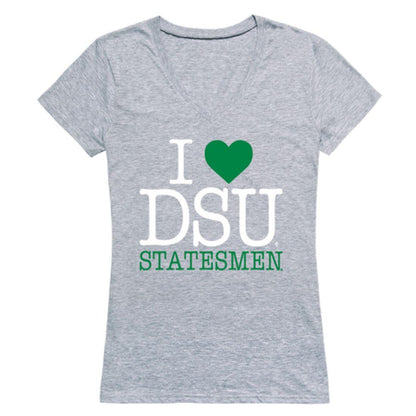 I Love DSU Delta State University Statesmen Womens T-Shirt-Campus-Wardrobe