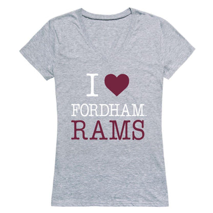 I Love Fordham University Rams Womens T-Shirt-Campus-Wardrobe