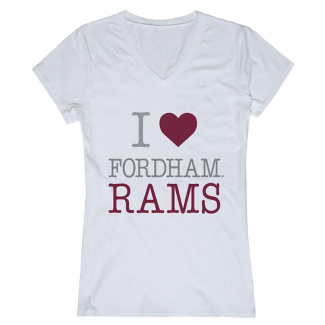 I Love Fordham University Rams Womens T-Shirt-Campus-Wardrobe