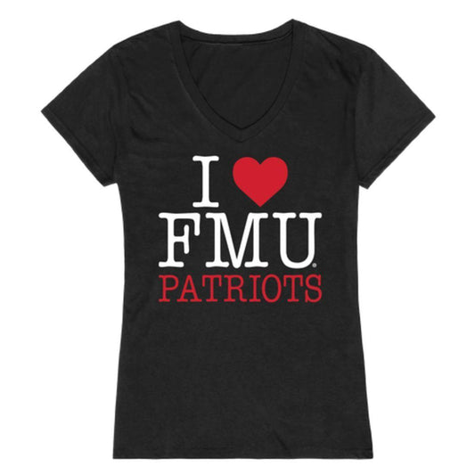 I Love FMU Francis Marion University Patriots Womens T-Shirt-Campus-Wardrobe